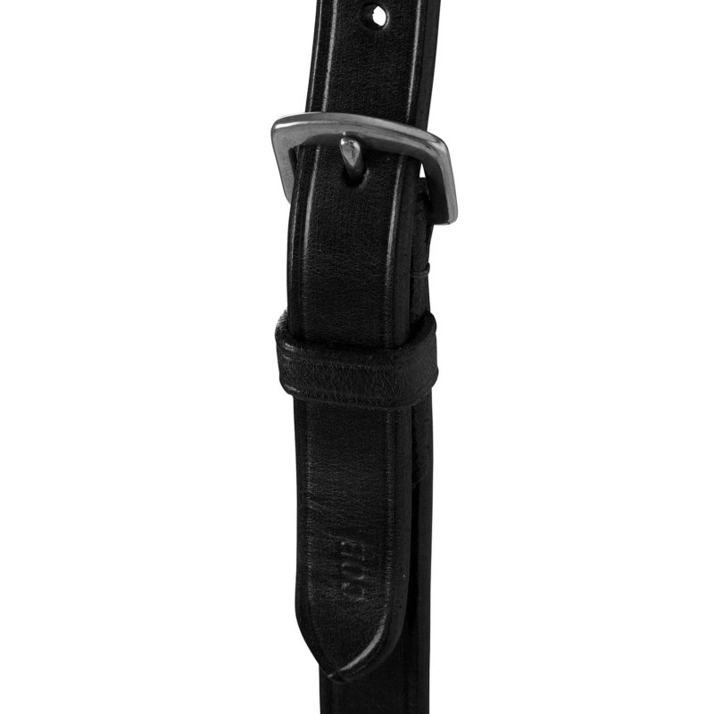 Equestro Martingala a collier in cuoio resistente - Nero