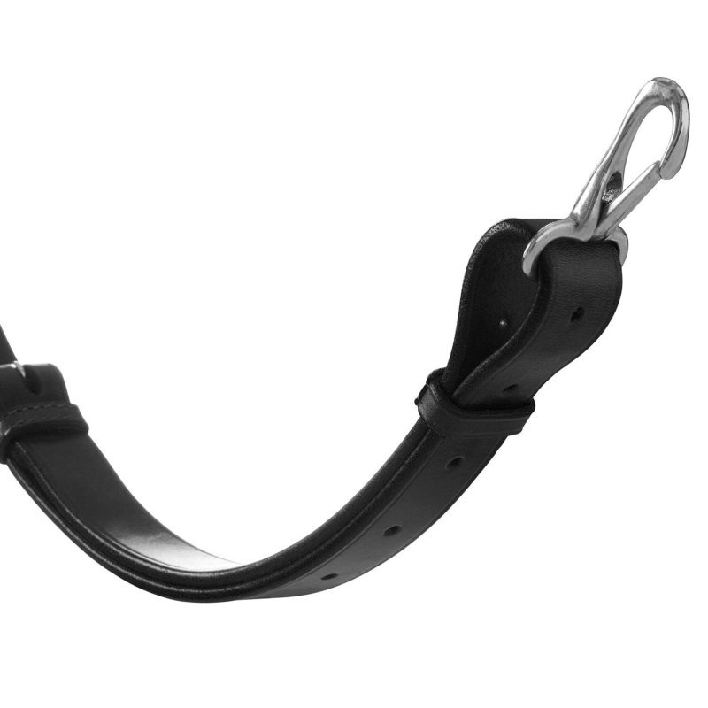 Equestro Martingala a collier in cuoio resistente - Nero