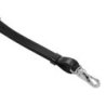 Equestro Martingala in pelle cuciture argento - Nero