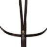 Equestro Martingala in pelle cuciture argento - Testa di moro