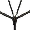 Equestro Pettorale con forchetta e clincher nero