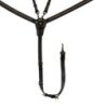 Equestro Pettorale con forchetta e clincher nero