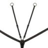 Equestro Pettorale con forchetta e clincher nero