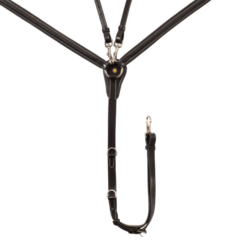 Equestro Pettorale elastico con martingala removibile - Testa di moro