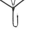 Equestro Pettorale elastico con martingala removibile - Nero