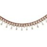 Acavallo Frontalino Queen pelle vitello cristalli - Cognac - colore cristalli Trasparente