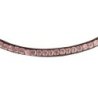 Acavallo Frontalino pelle vitello cristalli rotondi - Testa di moro - colore cristalli Crystal Pink