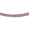 Acavallo Frontalino pelle vitello cristalli rotondi - Nero - colore cristalli Crystal Pink