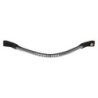 Equestro Frontalino in cuoio con Clincher argento - Nero