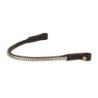Equestro Frontalino in cuoio con Clincher argento - Testa di moro