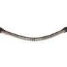 Equestro Frontalino in cuoio con Clincher argento - Testa di moro