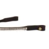 Equestro Frontalino in cuoio con Clincher argento - Testa di moro