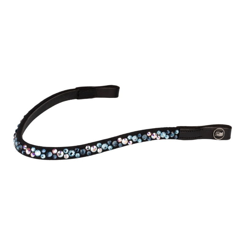 Supreme Frontalino con strass modello Spirit - Nero/Blu