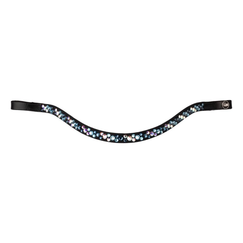 Supreme Frontalino con strass modello Spirit - Nero/Blu