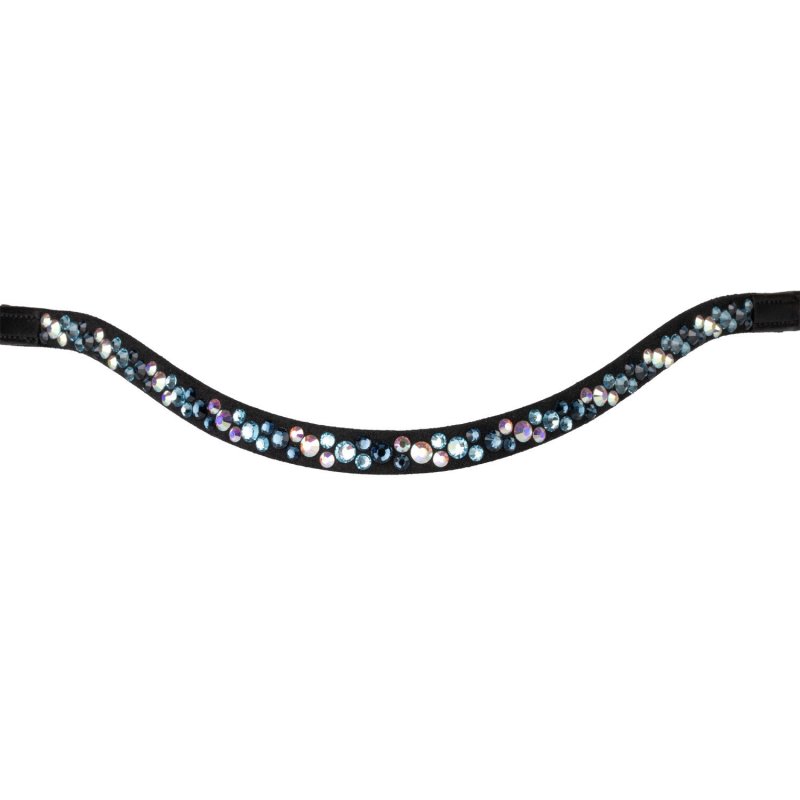 Supreme Frontalino con strass modello Spirit - Nero/Blu