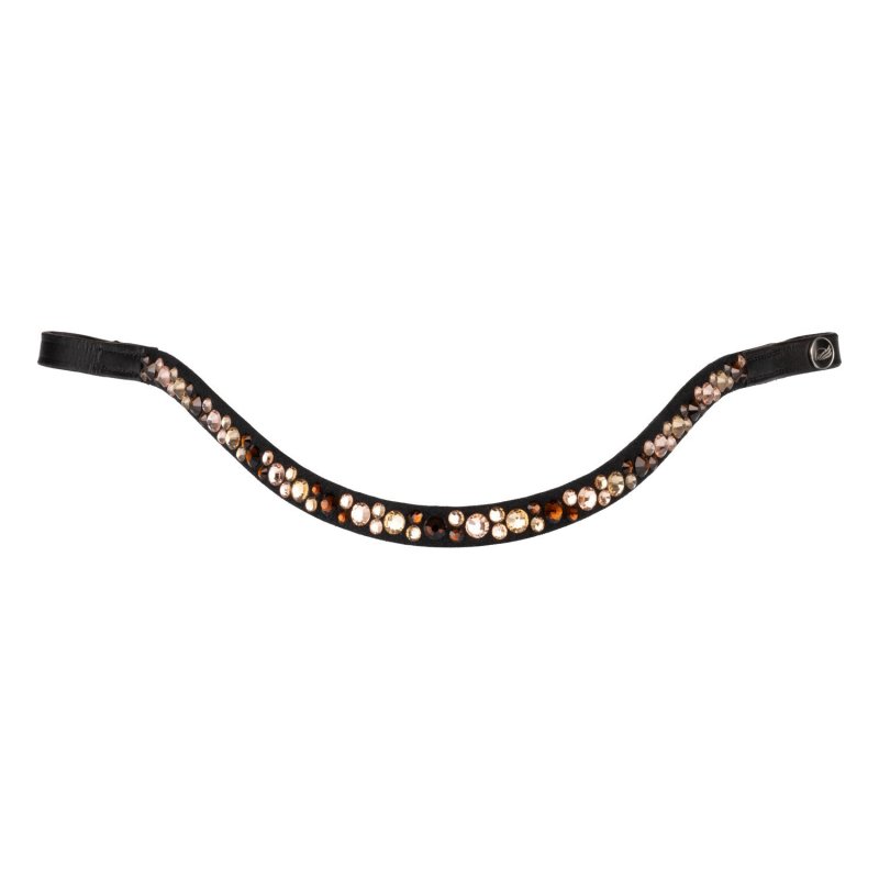 Supreme Frontalino con strass modello Spirit - Nero/Oro