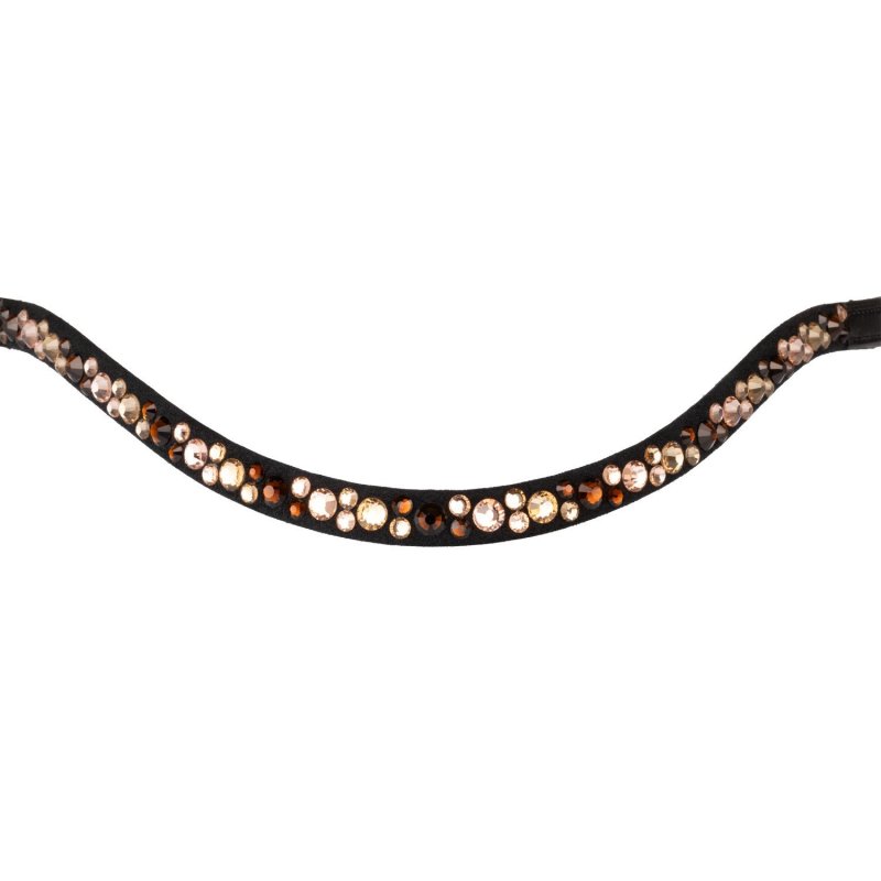 Supreme Frontalino con strass modello Spirit - Nero/Oro