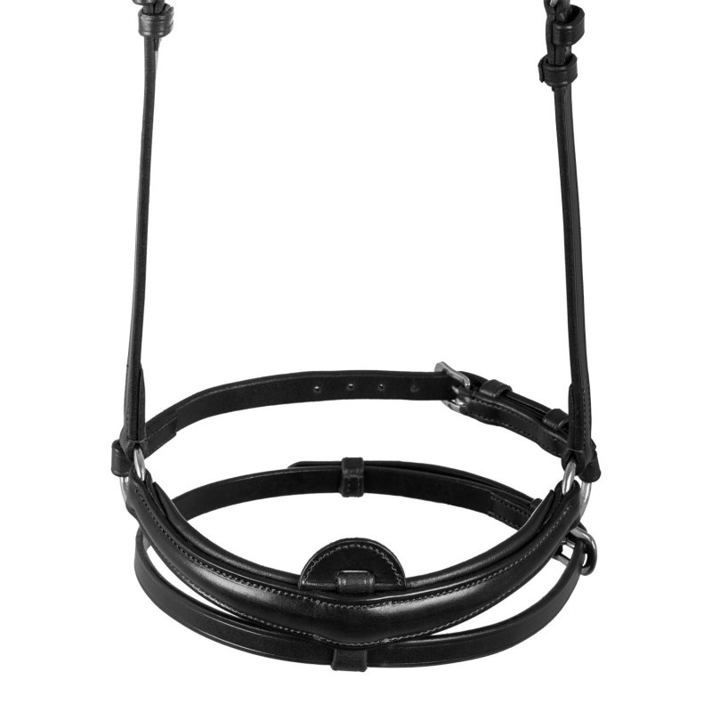 Acavallo Capezzina chiudibocca aggancio rapido - Nero
