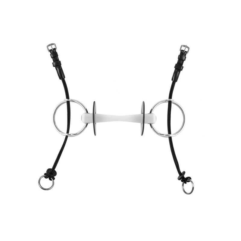 Equestro Montante elevatore per filetto in corda - Nero