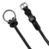 Equestro Montante elevatore per filetto in corda - Nero