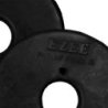 Umbria Equitazione Rosette gomma naturale - Nero