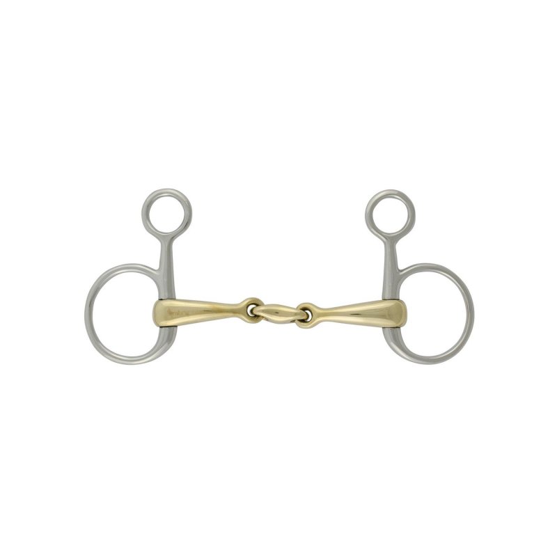 Umbria Equitazione Filetto Baucher Pro Bits in rame con oliva