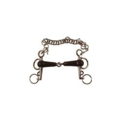 Umbria Equitazione Pelham inox aste corte ricoperto gomma