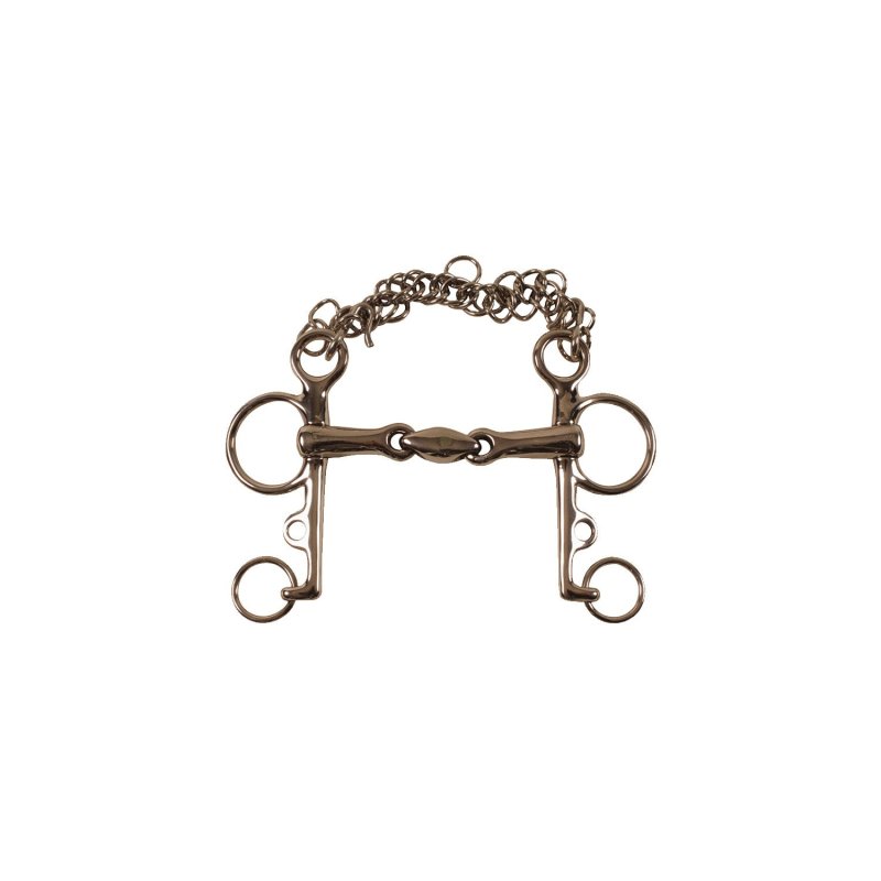 Umbria Equitazione Pelham inox con oliva