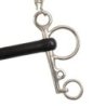 Umbria Equitazione Pelham inox intero aste corte gomma rigida