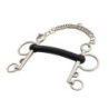 Umbria Equitazione Pelham inox intero aste corte gomma rigida