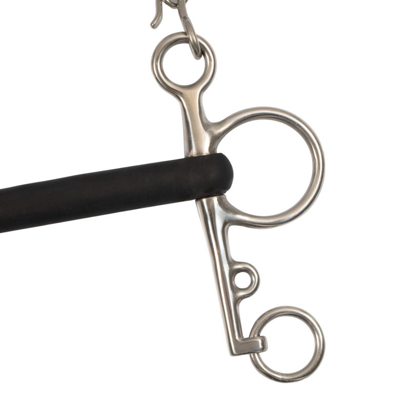 Umbria Equitazione Pelham inox intero gomma rigida