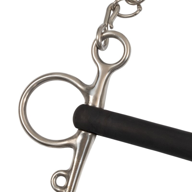 Umbria Equitazione Pelham inox intero gomma rigida