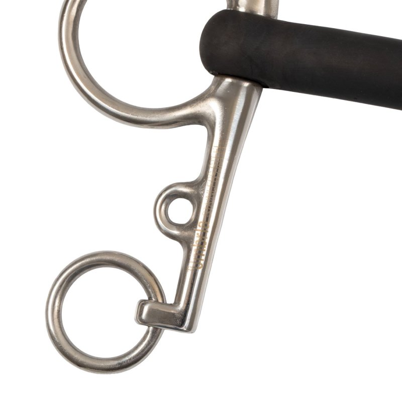 Umbria Equitazione Pelham inox intero gomma rigida
