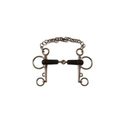 Umbria Equitazione Pelham inox ricoperto gomma
