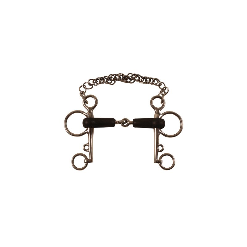 Umbria Equitazione Pelham inox ricoperto gomma