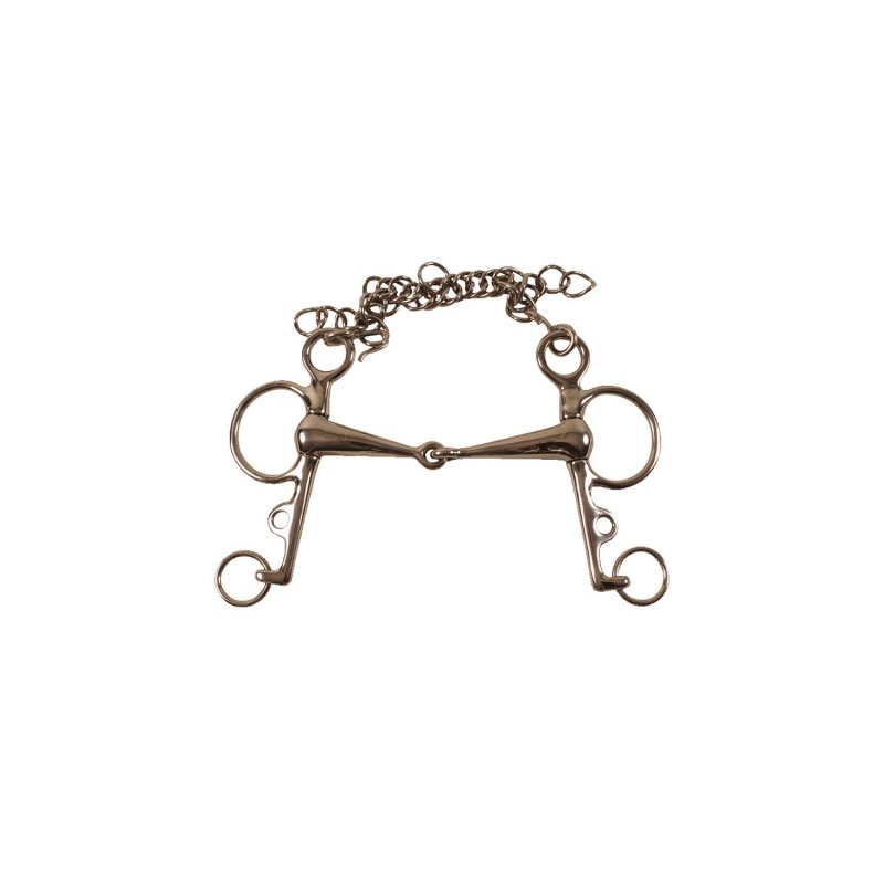Umbria Equitazione Pelham pieno inox
