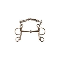 Umbria Equitazione Pelham pieno inox aste corte