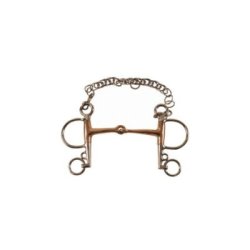 Umbria Equitazione Pelham pieno inox imboccatura rame