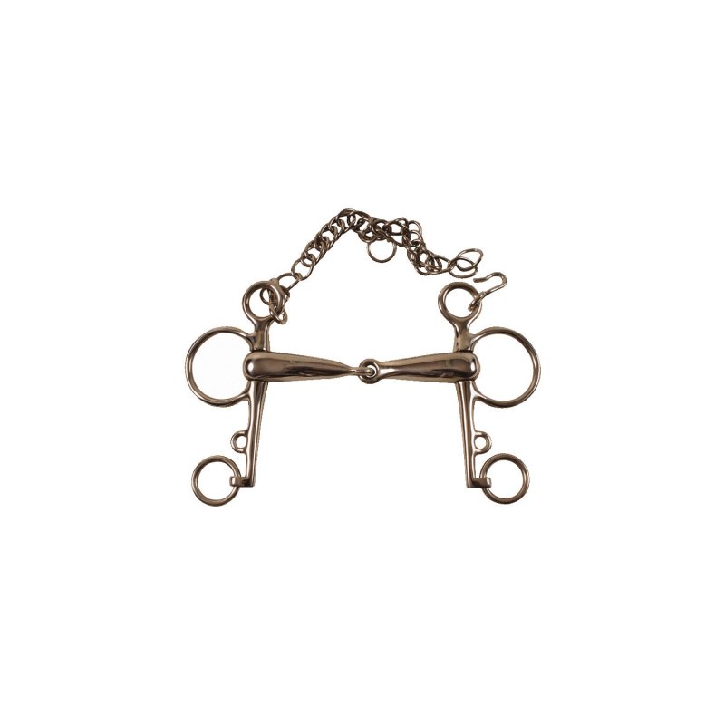 Umbria Equitazione Pelham vuoto inox