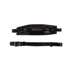 Acavallo Nasalina pelle Hackamore - Nero