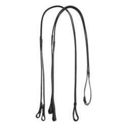 Equestro Doppie redini dressage in cuoio - Nero