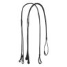 Equestro Doppie redini dressage in cuoio - Nero
