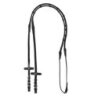 Equestro Redini in gomma Eventa con stopper - Nero