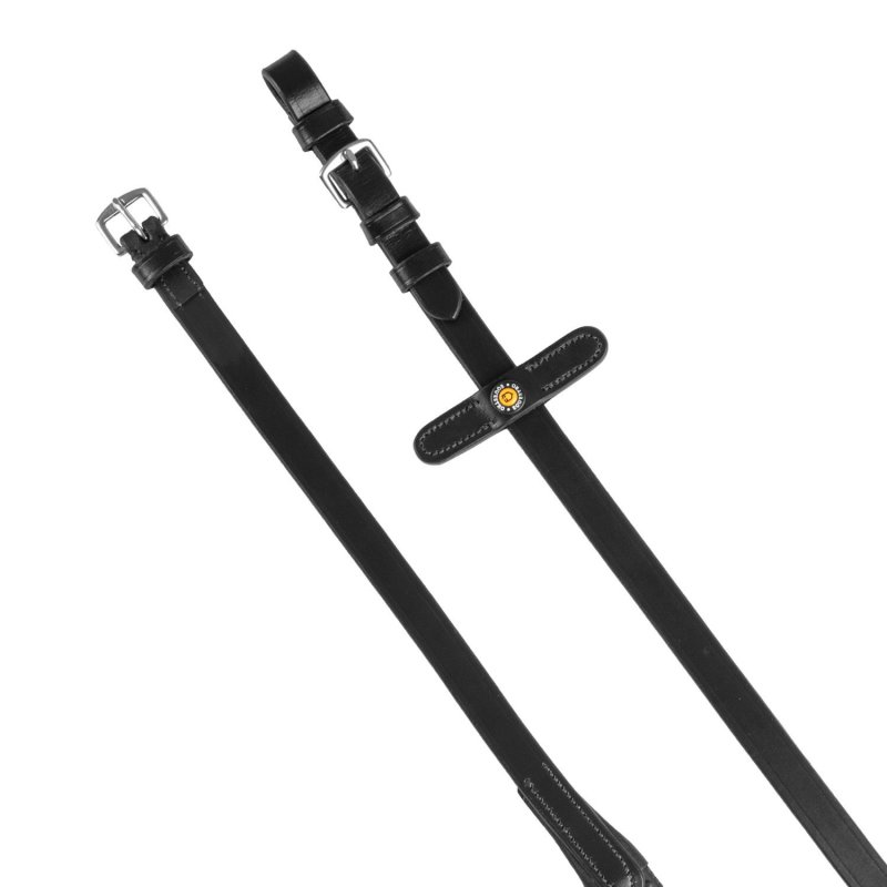 Equestro Redini in gomma Eventa con stopper - Nero