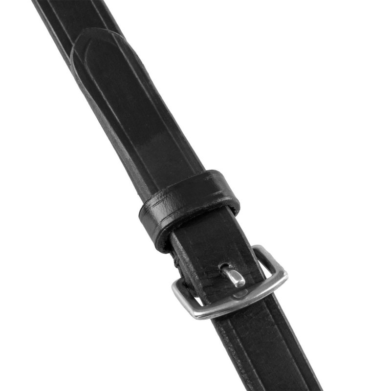 Equestro Redini in gomma Eventa con stopper - Nero