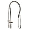 Equestro Redini in gomma Eventa con stopper - Testa di moro