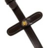 Equestro Redini in gomma Eventa con stopper - Testa di moro