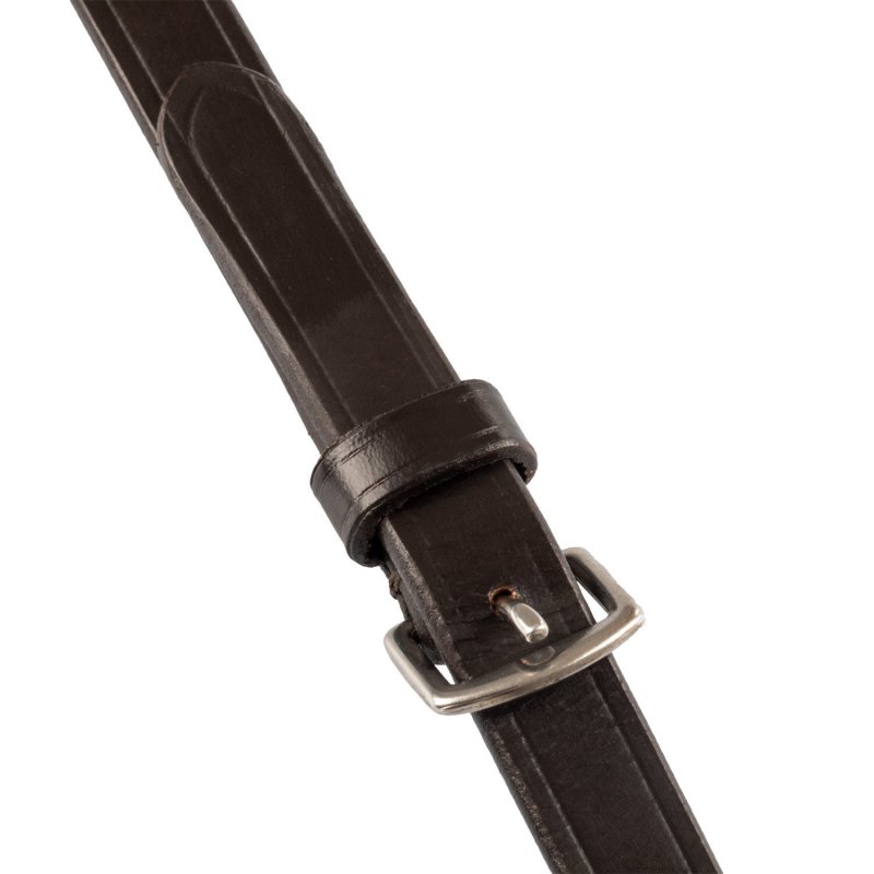 Equestro Redini in gomma Eventa con stopper - Testa di moro
