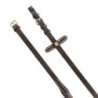 Equestro Redini Magna in cuoio con Grip gommato - Marrone