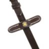 Equestro Redini Magna in cuoio con Grip gommato - Marrone